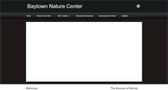 Desktop Screenshot of baytownnaturecenter.org