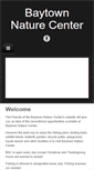 Mobile Screenshot of baytownnaturecenter.org